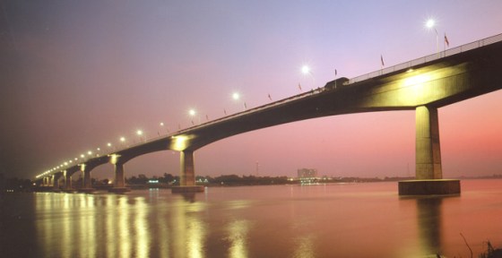 Mekong River Tai-Lao Friendship Bridge